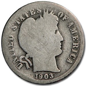 1903-S Barber Dime Good 1903-S Barber Dime Good