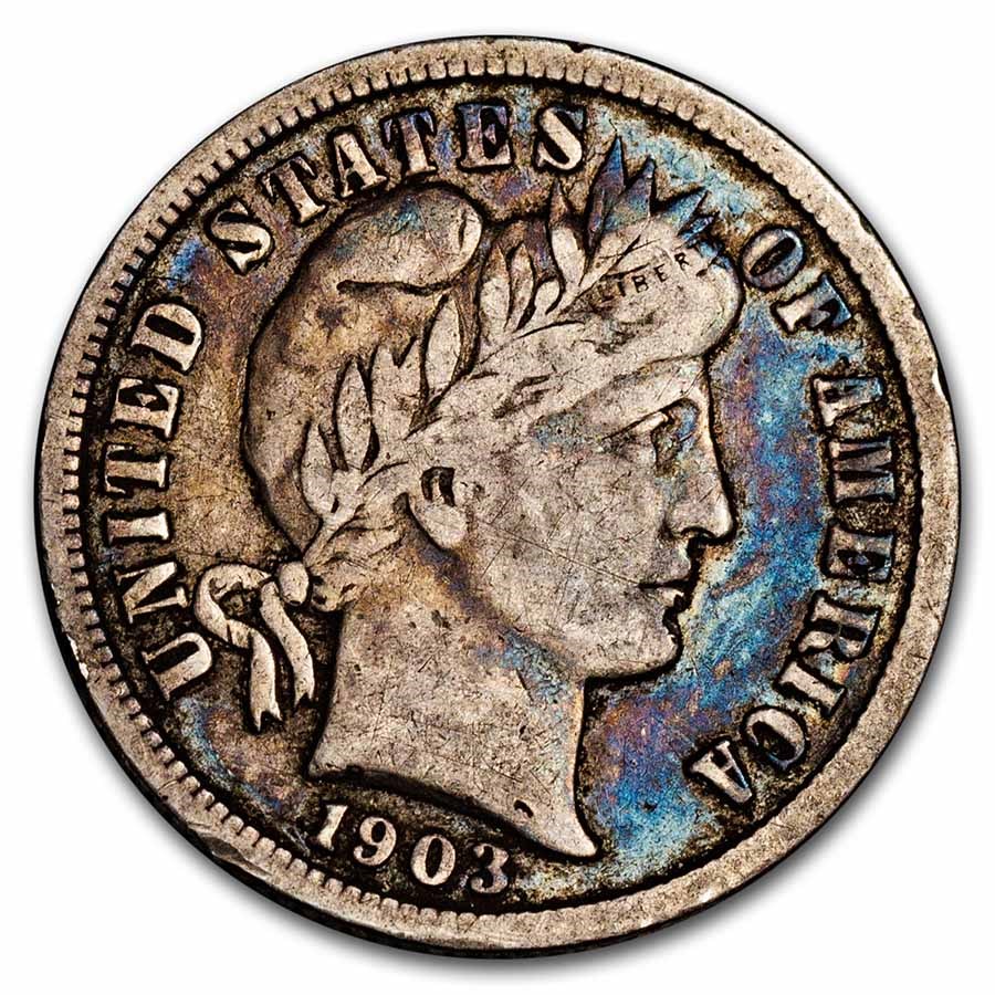 1903-S Barber Dime VF