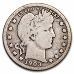 1903-S Barber Quarter VG
