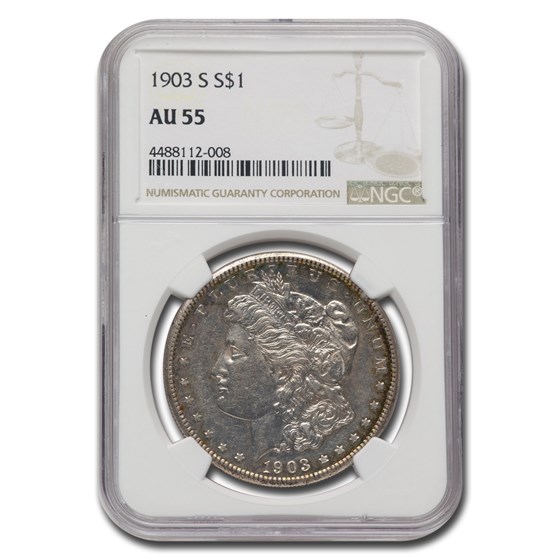 1903-S Morgan Dollar AU-55 NGC 1903-S Morgan Dollar AU-55 NGC