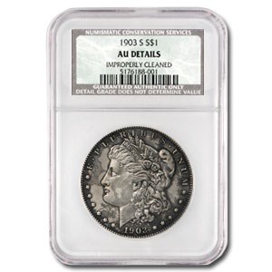 1903-S Morgan Dollar AU Details NCS (Improperly Cleaned) 1903-S Morgan Dollar AU Details NCS (Improperly Cleaned)