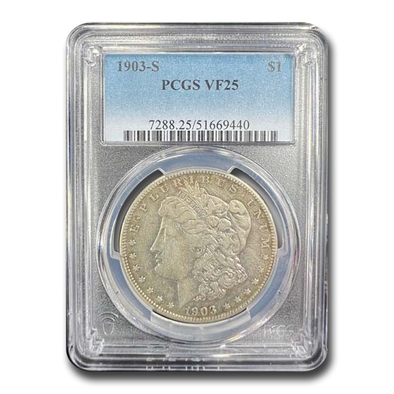 1903-S Morgan Dollar VF-25 PCGS 1903-S Morgan Dollar VF-25 PCGS