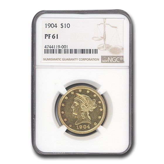 1904 $10 Liberty Gold Eagle PF-61 NGC