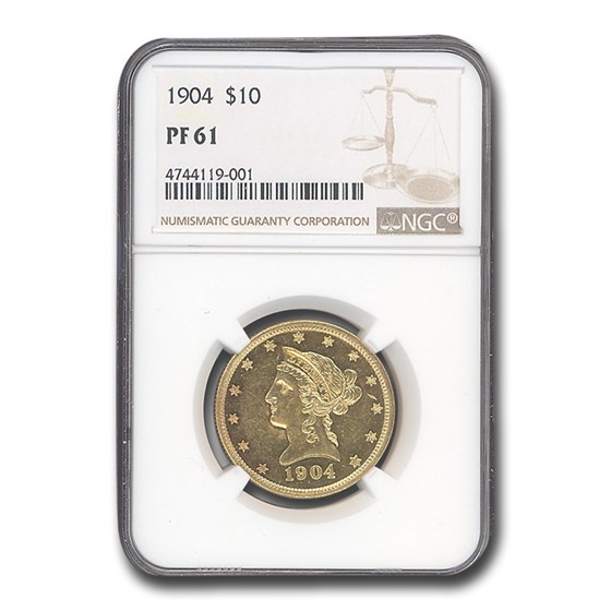 1904 $10 Liberty Gold Eagle PF-61 NGC 1904 $10 Liberty Gold Eagle PF-61 NGC