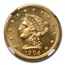 1904 $2.50 Liberty Gold Quarter Eagle MS-64 NGC (PL)