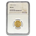 1904 $2.50 Liberty Gold Quarter Eagle MS-66 NGC