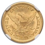 1904 $2.50 Liberty Gold Quarter Eagle MS-67 NGC