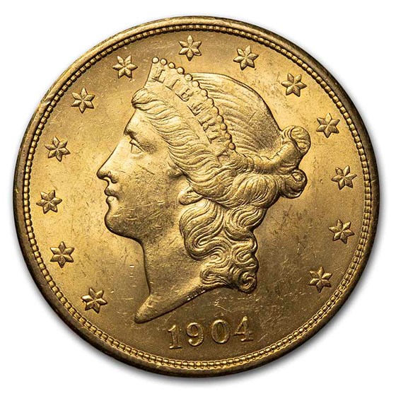 1904 $20 Liberty Gold Double Eagle AU