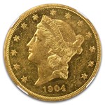1904 $20 Liberty Gold Double Eagle MS-60 NGC (PL)