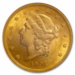 1904 $20 Liberty Gold Double Eagle MS-60 NGC