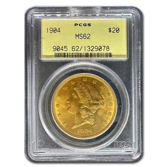 1904 $20 Liberty Gold Double Eagle MS-62 PCGS (OGH) 1904 $20 Liberty Gold Double Eagle MS-62 PCGS (OGH)