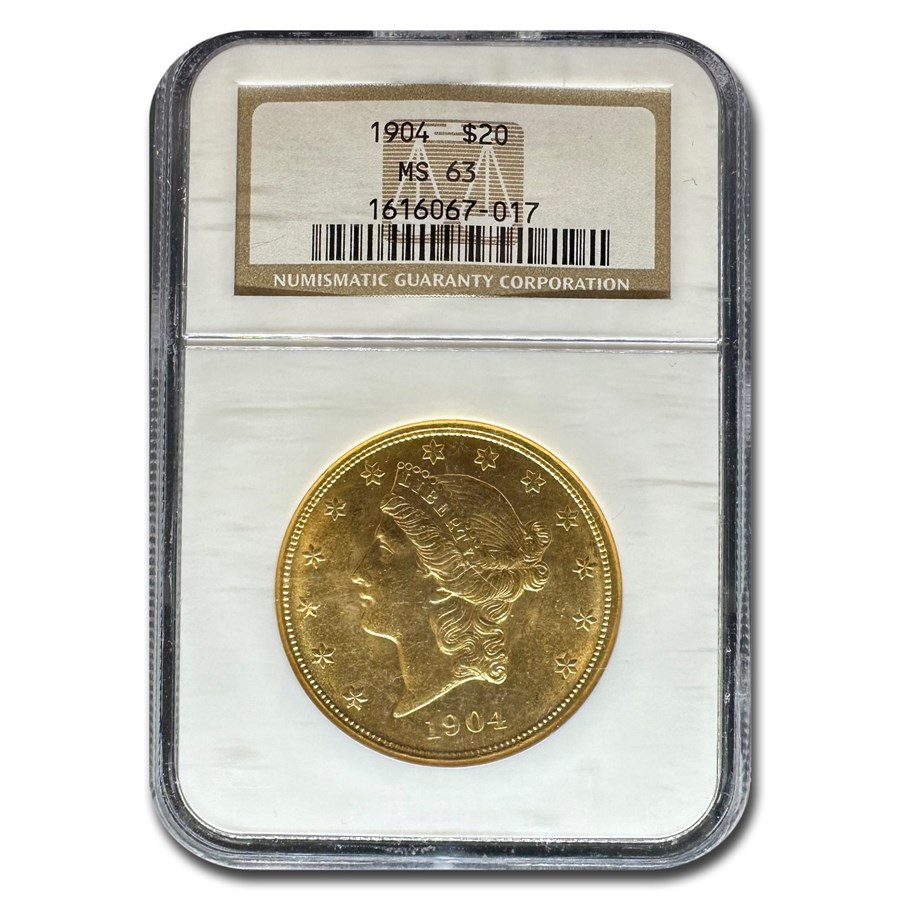 1904 $20 Liberty Gold Double Eagle MS-63 NGC