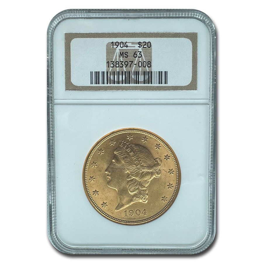 1904 $20 Liberty Gold Double Eagle MS-63 NGC