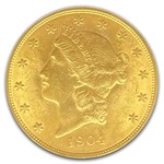 1904 $20 Liberty Gold Double Eagle MS-63 PCGS