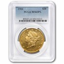 1904 $20 Liberty Gold Double Eagle MS-63 PL PCGS