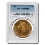 1904 $20 Liberty Gold Double Eagle MS-63 PL PCGS