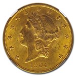 1904 $20 Liberty Gold Double Eagle MS-64 NGC CAC