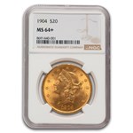 1904 $20 Liberty Gold Double Eagle MS-64+ NGC