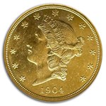 1904 $20 Liberty Gold Double Eagle MS-64 NGC