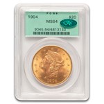 1904 $20 Liberty Gold Double Eagle MS-64 PCGS CAC