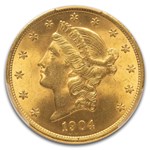 1904 $20 Liberty Gold Double Eagle MS-64+ PCGS