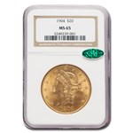 1904 $20 Liberty Gold Double Eagle MS-65 NGC CAC