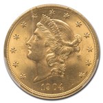 1904 $20 Liberty Gold Double Eagle MS-65 PCGS CAC