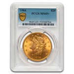 1904 $20 Liberty Gold Double Eagle MS-65+ PCGS