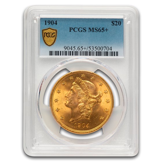 1904 $20 Liberty Gold Double Eagle MS-65+ PCGS