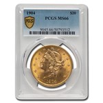 1904 $20 Liberty Gold Double Eagle MS-66 PCGS