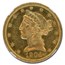 1904 $5 Liberty Gold Half Eagle MS-62 NGC (PL)