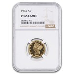 1904 $5 Liberty Gold Half Eagle PF-65 Cameo NGC