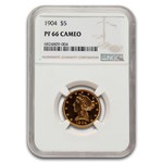 1904 $5 Liberty Gold Half Eagle PF-66 Cameo NGC