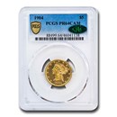 1904 $5 Liberty Gold Half Eagle PR-64 Cameo PCGS CAC