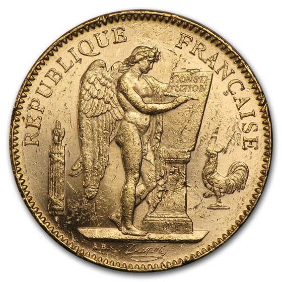1904-A France Gold 50 Francs Angel BU 1904-A France Gold 50 Francs Angel BU