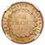 1904-A France Gold 50 Francs Angel MS-61 NGC