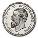1904-A German Schaumburg-Lippe Albrecht 5 Mark PR-64 Cameo PCGS 1904-A German Schaumburg-Lippe Albrecht 5 Mark PR-64 Cameo PCGS