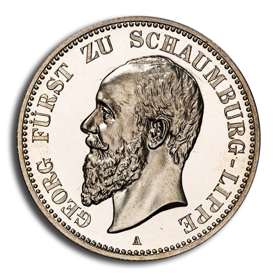 1904-A Germany Silver 2 Mark Georg PR-64 PCGS (Sch-Lip)