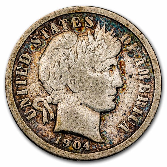 1904 Barber Dime VG 1904 Barber Dime VG