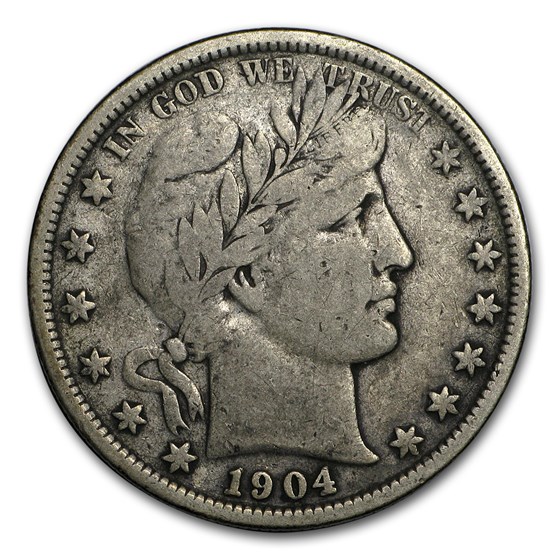1904 Barber Half Dollar Fine 1904 Barber Half Dollar Fine