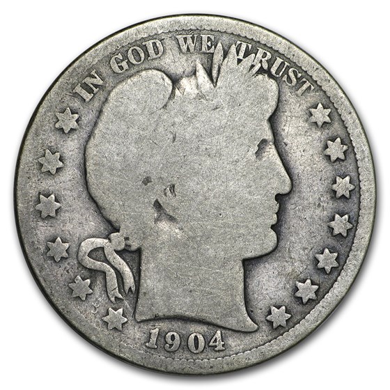 1904 Barber Half Dollar Good 1904 Barber Half Dollar Good