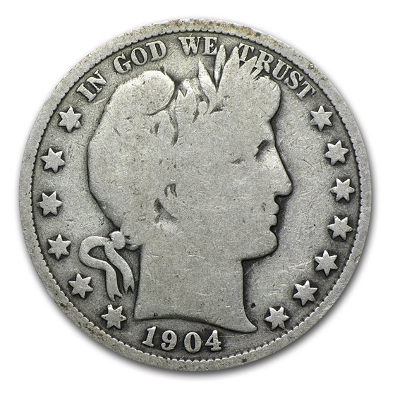 1904 Barber Half Dollar VG 1904 Barber Half Dollar VG