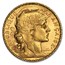 1904 France Gold 20 Francs Rooster BU