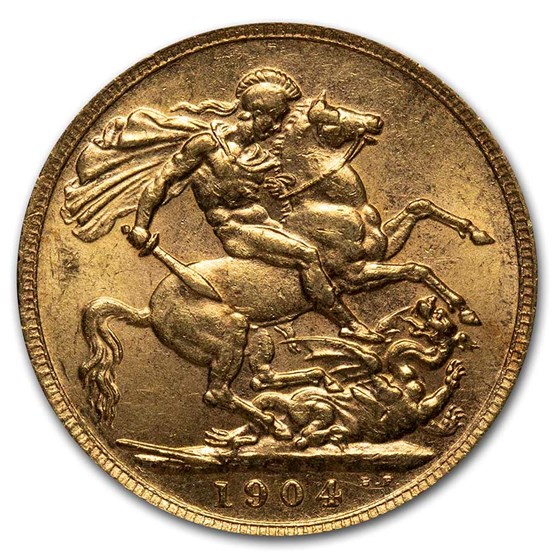 1904 Great Britain Gold Sovereign Edward VII BU 1904 Great Britain Gold Sovereign Edward VII BU