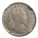 1904-H Canada Newfoundland Silver 5 Cents Edward VII MS-62 NGC