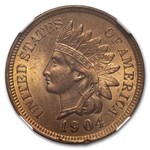 1904 Indian Head Cent MS-64 NGC (Red/Brown)