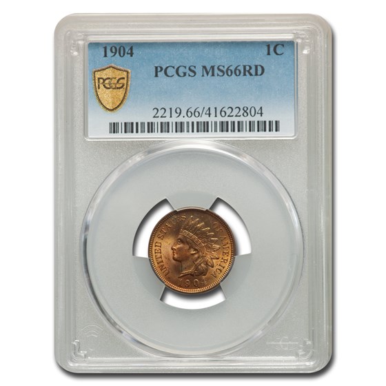 1904 Indian Head Cent MS-66 PCGS (Red) 1904 Indian Head Cent MS-66 PCGS (Red)
