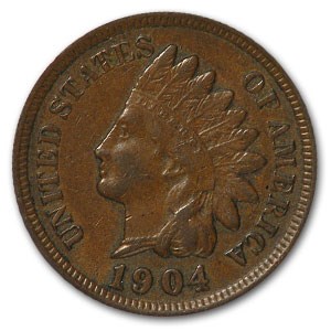 1904 Indian Head Cent XF 1904 Indian Head Cent XF