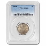 1904 Liberty Head V Nickel MS-62 PCGS