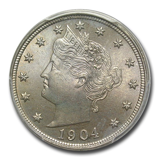 1904 Liberty Head V Nickel MS-65+ PCGS